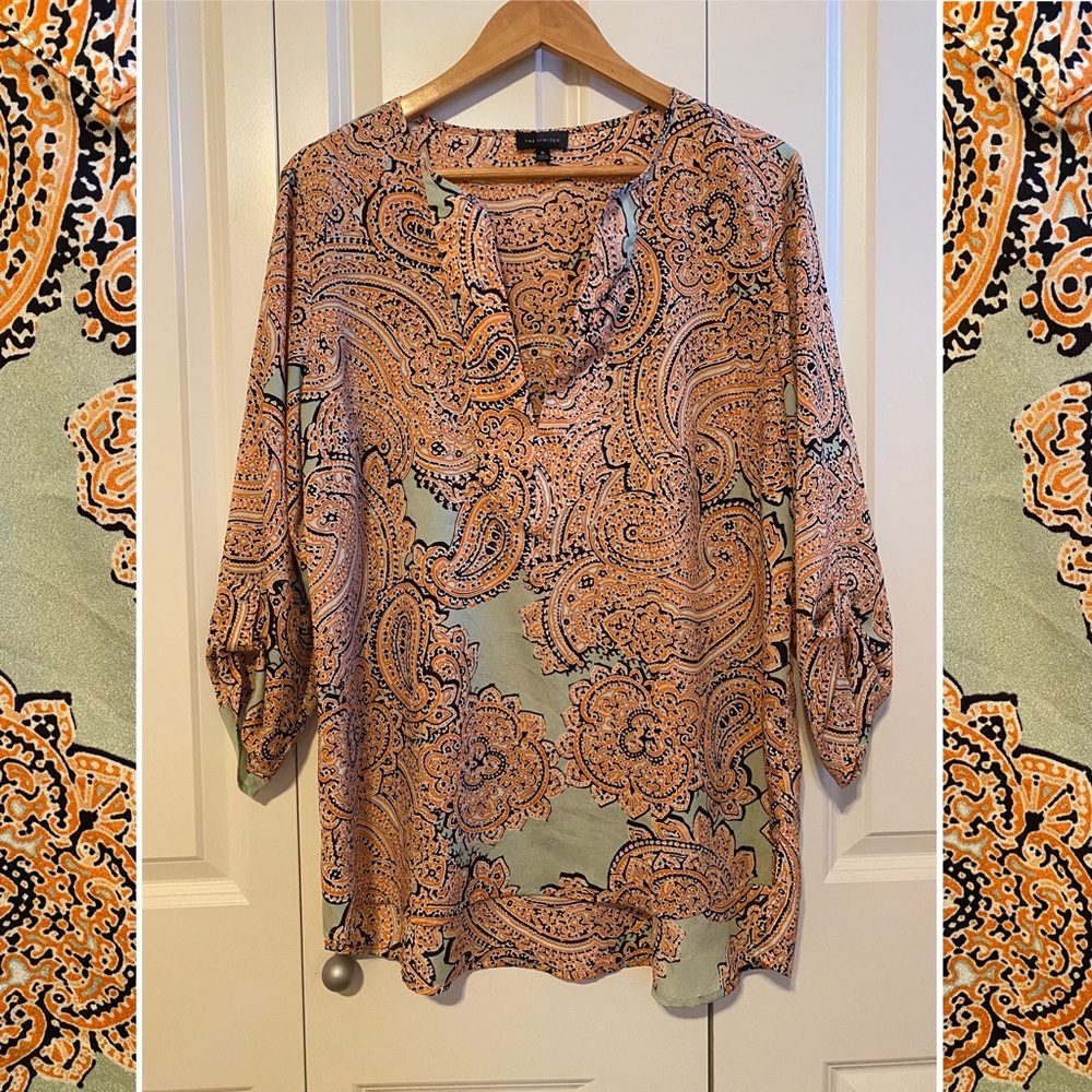 The Limited paisley print blouse, XL